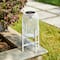 Glitzhome® 14" Metal Mesh Solar Powered Lantern with Stand